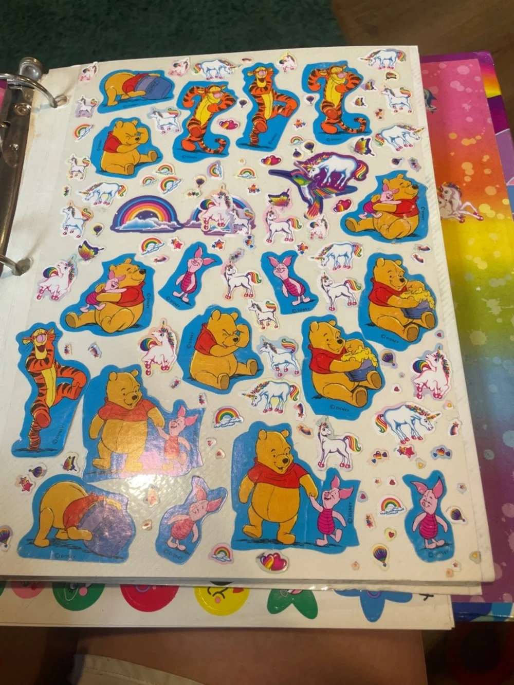 Lisa Frank Max Roary & Puffins My Sticker Collection 3 ring binder